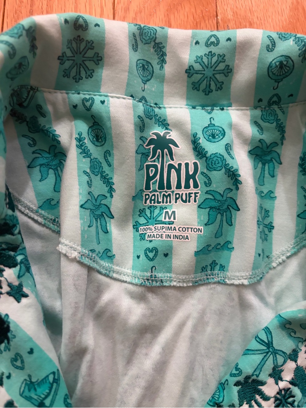NWT Pink Palm Puff Pajamas - Picture 5 of 6